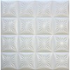 R40W 20 x 20 Tin Looking Styrofoam Glue Up White