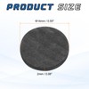 sourcing map Round Graphite Block Disk Ingot High Purity Graphite
