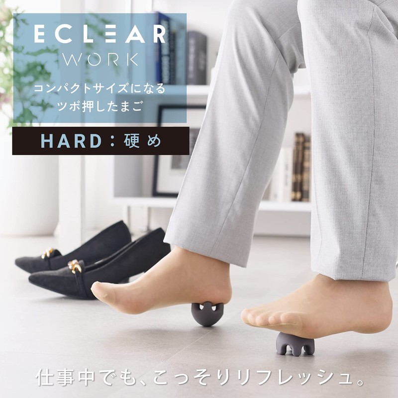 Elecom HCK-FAEHGY Eklea Stretch Foot Stretch Ball, Press Point Refresh,