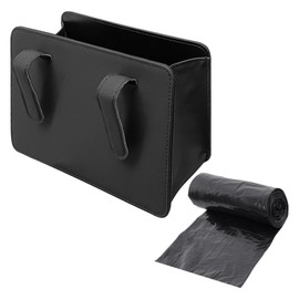 YSDYY 1 Piece Car Seat Storage Box, 30 Garbage Bags, Car Trash Can, Car Garbage Organiser, Hanging Car Storage Box
