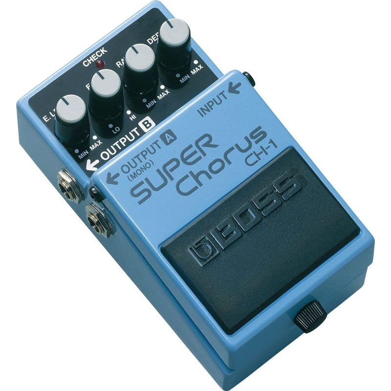 Boss CH-1 Super Chorus Bundle with Power Adapter, 10ft Instrument