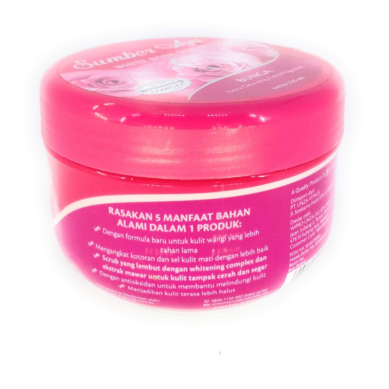 Sumber Ayu White Body Scrub, 250 Gram (Flower)