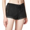Seafolly de la Mujer Bella Swim Short, Color Negro, Talla