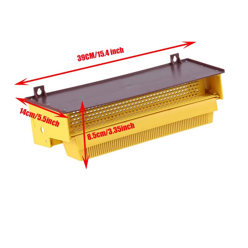 HunterBee Pollen Trap 10 Frame Plastic Front-Mount/Removable Ventilated Collect Pollen/Beekeeping