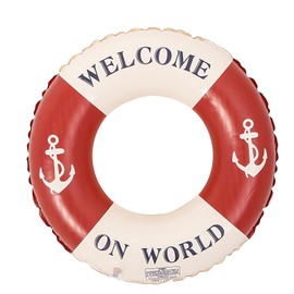 Inflatable Swimming Ring, Large Swimming Ring, Swimming Ring, Water Toy for Pool and Beach Party Toy for Children and Adults (Red)