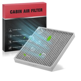 BDFHYK Filtro de aire de cabina con carbón activado compatible con Kia Forte 2019-2023, Forte5 2020-2023, Rio 2018-2023, compatible con Hyundai Accent