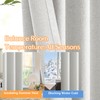 Dreaming Casa 100% Blackout Curtains 96 Inches Long, Linen Textured
