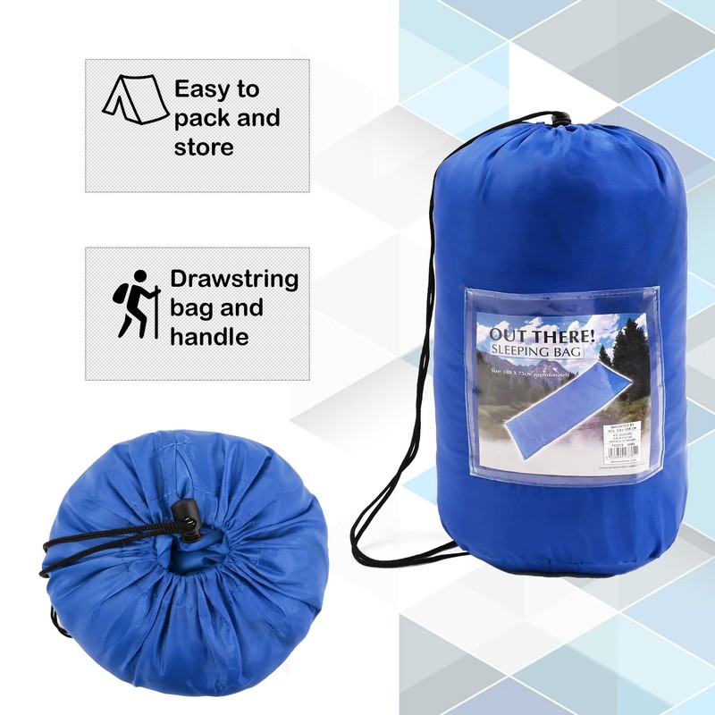 Out There! Sleeping Bag Camping Envelop Travel Carry Bag