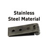 PDETVEO 4PCS Folding Butt Hinges, Silver Stainless Steel Door Furniture