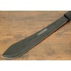 21” Machete Black Bolo 6mm Thick Heavy Duty Rubber Handle