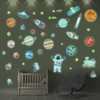 74Pzs Pegatinas Luminosas de Pared, Calcomanías Que Brillan en la