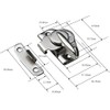 QCAA Cam-Action Windows Sash Lock & Keeper, Satin Nickel, 10