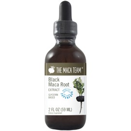 The Maca Team Black Maca Liquid Extract - Alcohol Free - Made from Black Maca Roots from Peru