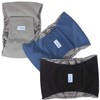 Teamoy Dog Manners Belt, Set of 3, Gray Mesh Lining,
