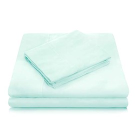 WOVEN Tencel Sheet Set - Silky Soft, Refreshing and Eco-Friendly - Queen Sheets - Opal - 4pc