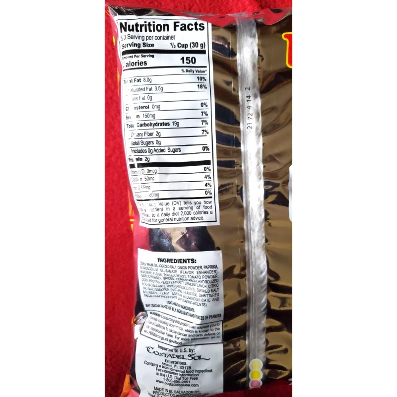 DIANA 4 PACK CRUNCHY CORN STICKS SNACK/ PALITOS DIANA