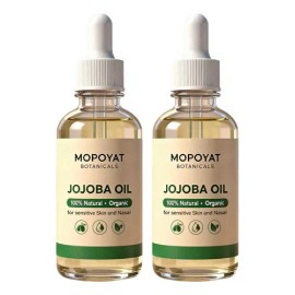 2pcs Aceite De Jojoba Puro Prensado En Frío Con Gotero 50 Ml Neutra