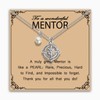 MAOFAED Mentor Appreciation Gift, Compass Necklace for Mentor, Leadership Gift