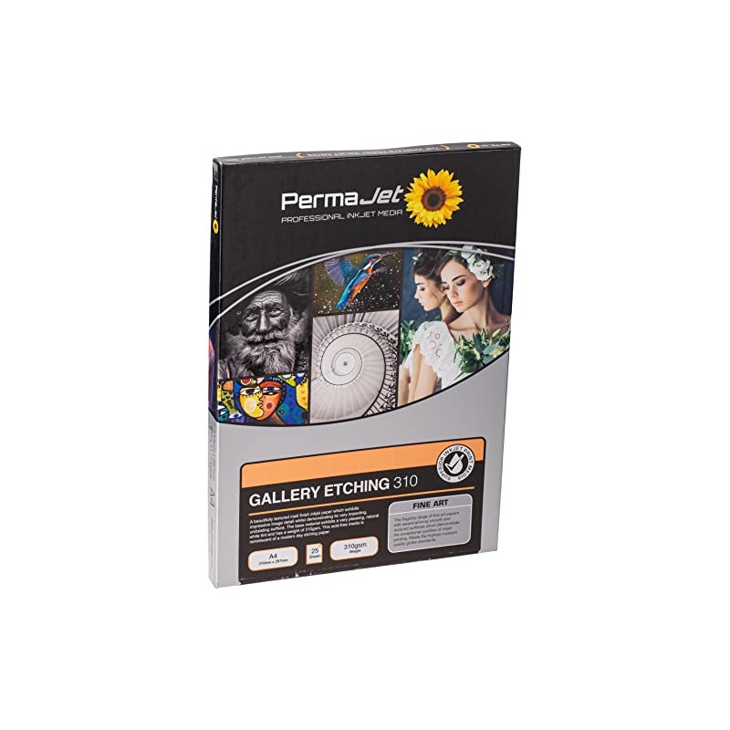 Permajet Gallery Etching Fine Art A4 Matt Paper 310gsm -