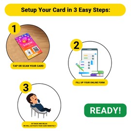 1 Unit Social Review Tap Card | Review QR Code | Contactless review card | NFC Tap Card | Unlimited Use (1-Instagram Card)