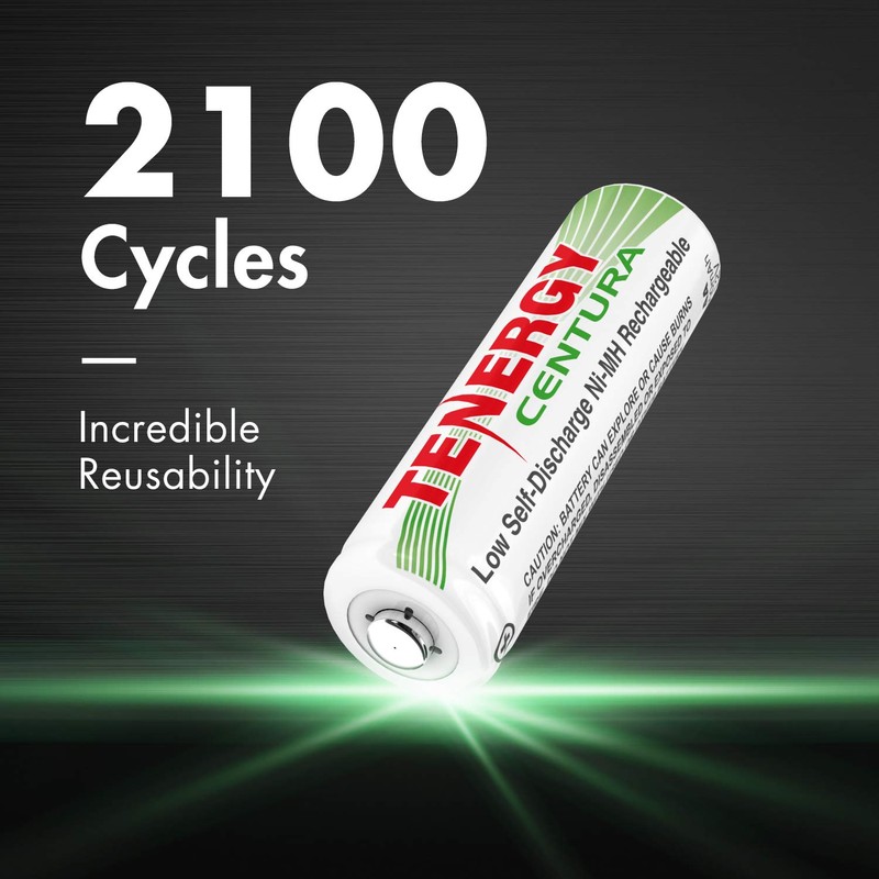 Tenergy Centura Low Self Discharge NiMH Rechargeable Battery Combo, Includes