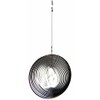 Hanging Stainless Steel Garden Wind Spinner Sun Catcher Crystal -
