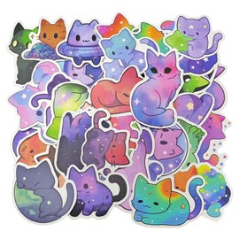 CVFRTT 100 Cartoon Cat Stickers, Colorful Graffiti Stickers, Cute Decorative Stickers, Suitable For Notebooks, Scrapbooks, And Drinking Glasses