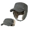 XXL 2XL Winter Trapper Hat Baseball Cap with Faux Fur