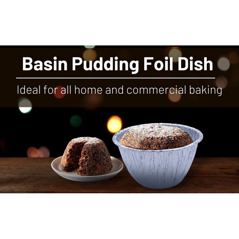 Sunrise Packaging 1Lb Aluminium Pudding Basin Foil [120 x 70