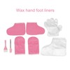 Greensen Rosa Flanellwachshandschuhfuß Set Wachs Bad Füße Füße für Hautpflegematerial