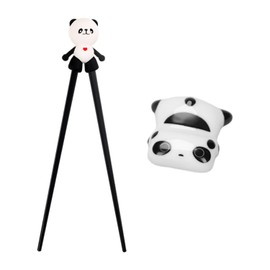 1 Piece Panda Chopsticks For Kids, 1 Piece Panda Chopstick Holder, Kids Training Chopsticks Set, Cute Exercise Chopsticks Set