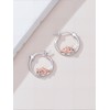 Dorunmo French Bulldog Hoop Earrings 925 Sterling Silver Cute Animal