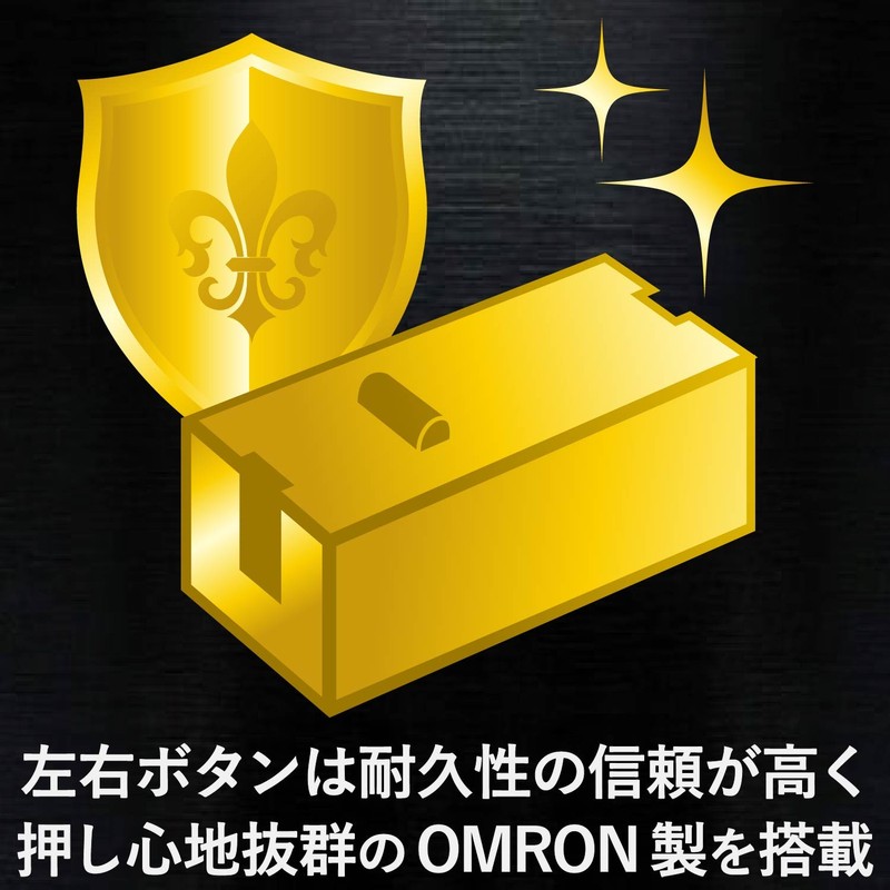 Elecom DUX M-DUX50BK Gaming Mouse, Wired, 14 Buttons, 3,500 DPI,