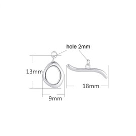 1 Set 925 Sterling Silver Toggle Clasps for Jewelry Making OT Clasp Bracelet Clasps and Closures T-Bar Closure Adjustable Connector for Jewelry Making(Platina Color)