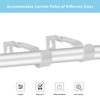 Heavy Duty Adjustable Curtain Rod Brackets,3 Pcs Premium Rod Brackets