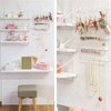 Wake Sangyo Kabette Wall Storage Accessory BAR Black Pierced Earrings