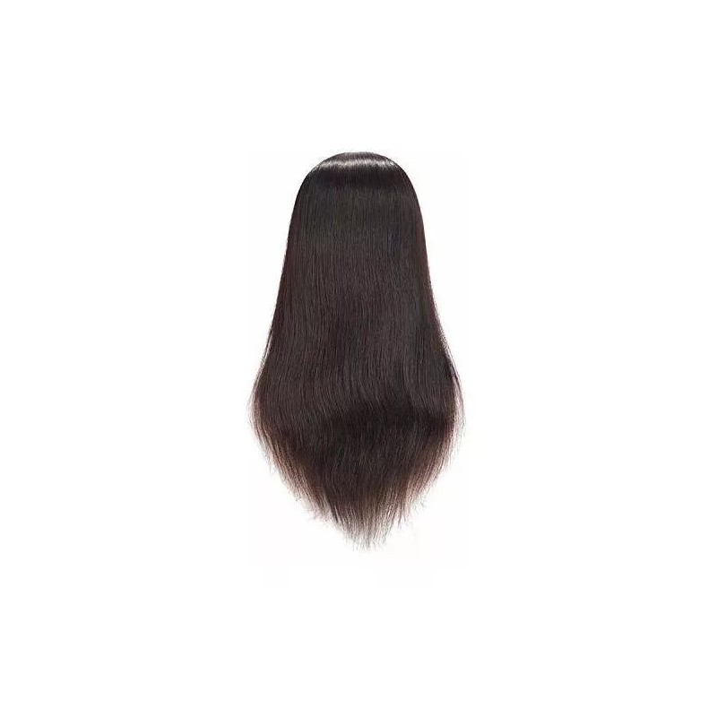 Training Head Maniqui Cabeza Cabello Natural Negro 55 Cm Training
