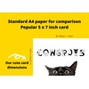 Congrats Card with Black Cat Peeking - Achievement and Well