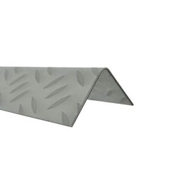 Stair Nosing Profile, 1500 mm, 90 Degree Angle Profile, 20 x 15 mm, Inner Leg Dimensions Made of Stainless Steel, Checker Plate, Mandorla Trible, 1 mm Step Edge Profile, Stair Nosing Protection