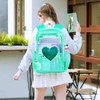 gxtvo 3PCS See Through Backpack Heavy-Duty Set for Women &