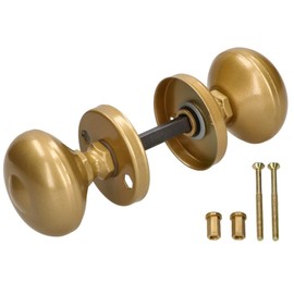 KOTARBAU® Rotating Door Knob Diameter 55 mm Gold Ideal Equipment for Garage Side Doors in Living and Business Premises