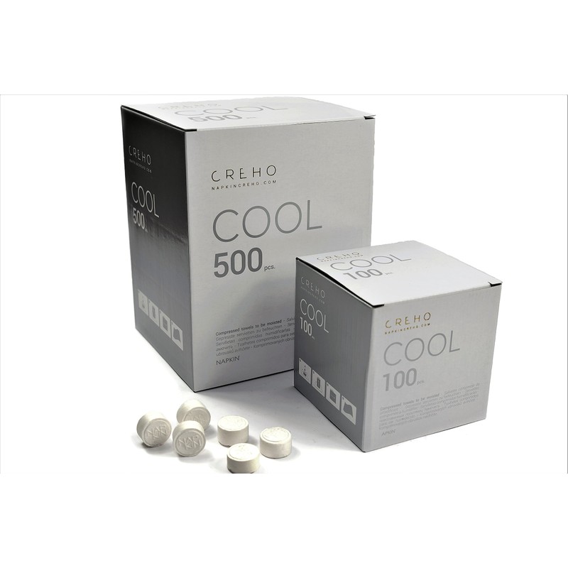 GEMM NAPKIN COOL 100 Compressed Napkin Wipes, Box of 100