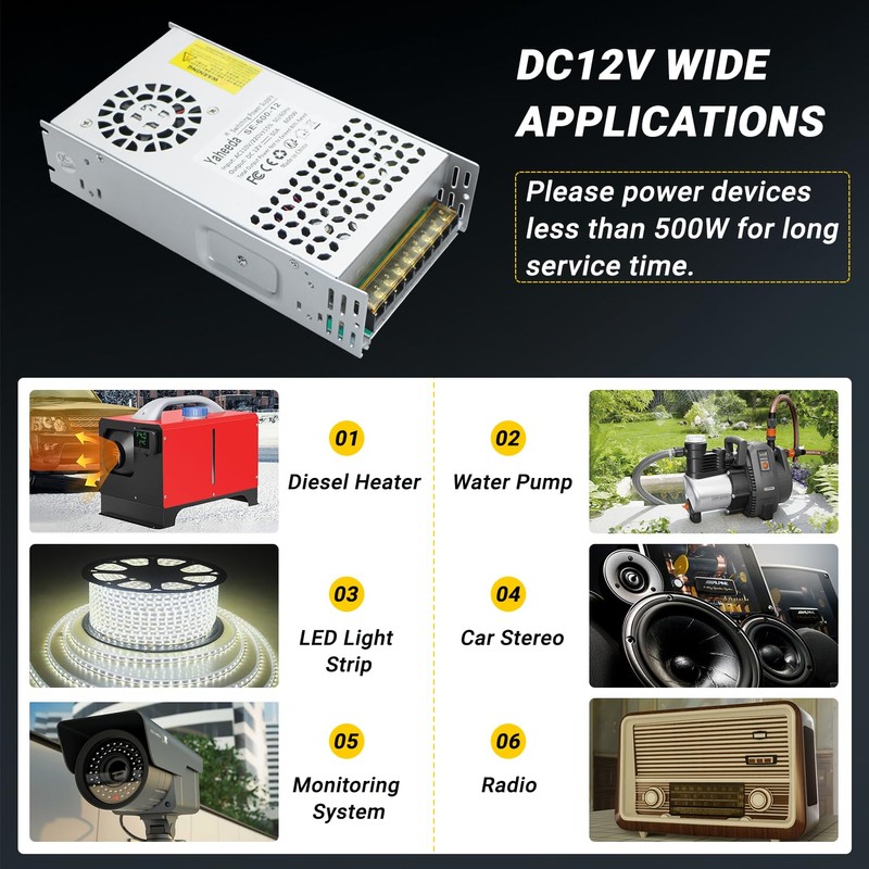 12V 50A 600W New Version 110V AC to 12V DC