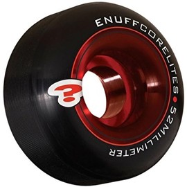 Enuff Corelites 52mm Black/Red Skateboard Wheels