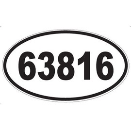 US Decal, Inc. Number 63816 Oval Sticker