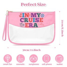 Sfodiary Cruise Gifts for Women Vacation Makeup Bag Carnival Cruise Themed Gift for Trip Lovers Cosmetic Bag for Women Birthday Christmas Travel Presents for Friends Sister Zipper Travel Pouch