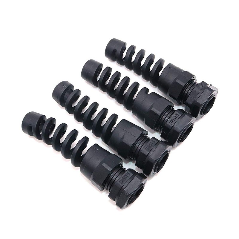 Namvo20 Pieces Waterproof M16 Cable Connectors Spiral Strain Relief Protector
