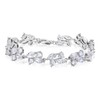 SWEETV Marquise Wedding Bracelet,Crystal Rhinestone Bridal Bracelets for Brides, Bridesmaids,