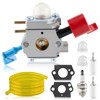 AUTOKAY C1U-W46 Carburetor Carb Kit Fits for many Craftsman poulan