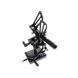 Motorcycle Aluminum Rearsets Foot pegs Rear Sets Footrest Fit for Suzuki GSXR1000 2000 2001 2002 2003 2004 GSXR750 1996-2005 SV650/SV650S SV1000/S 1998-2014 (Black)